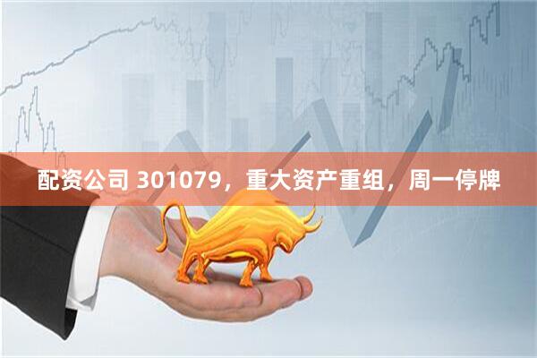 配资公司 301079，重大资产重组，周一停牌